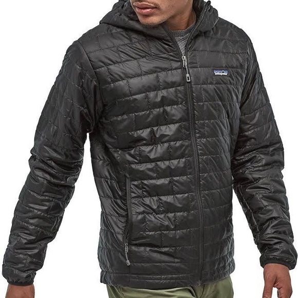 Brand new Patagonia mens small black nano puff hooded jacket never worn - Picture 3 of 4